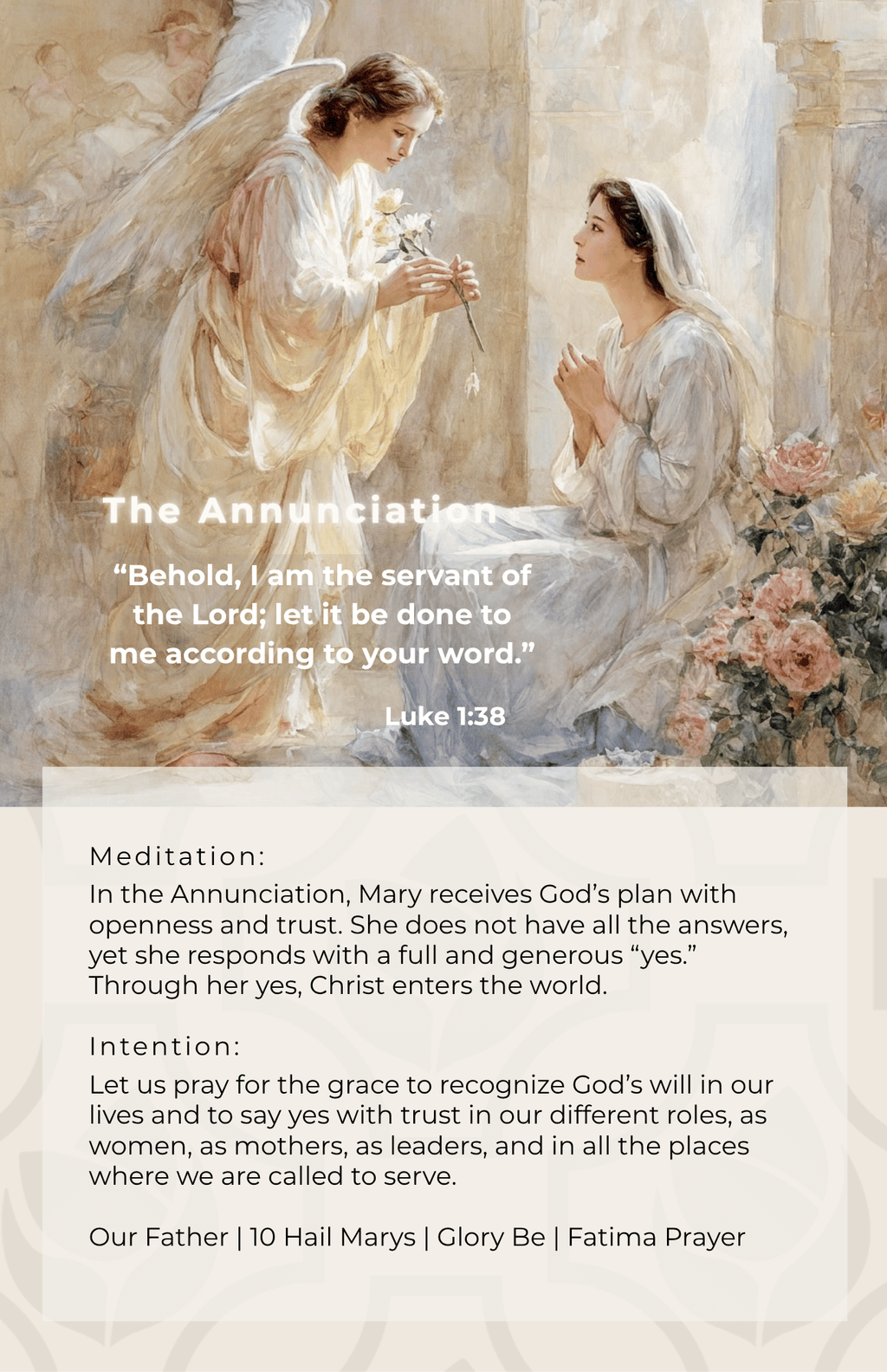 Mater Rosae - Praying The Holy Rosary Guide - Joyful Mysteries