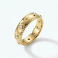 Enamel Rosary Ring - Gold