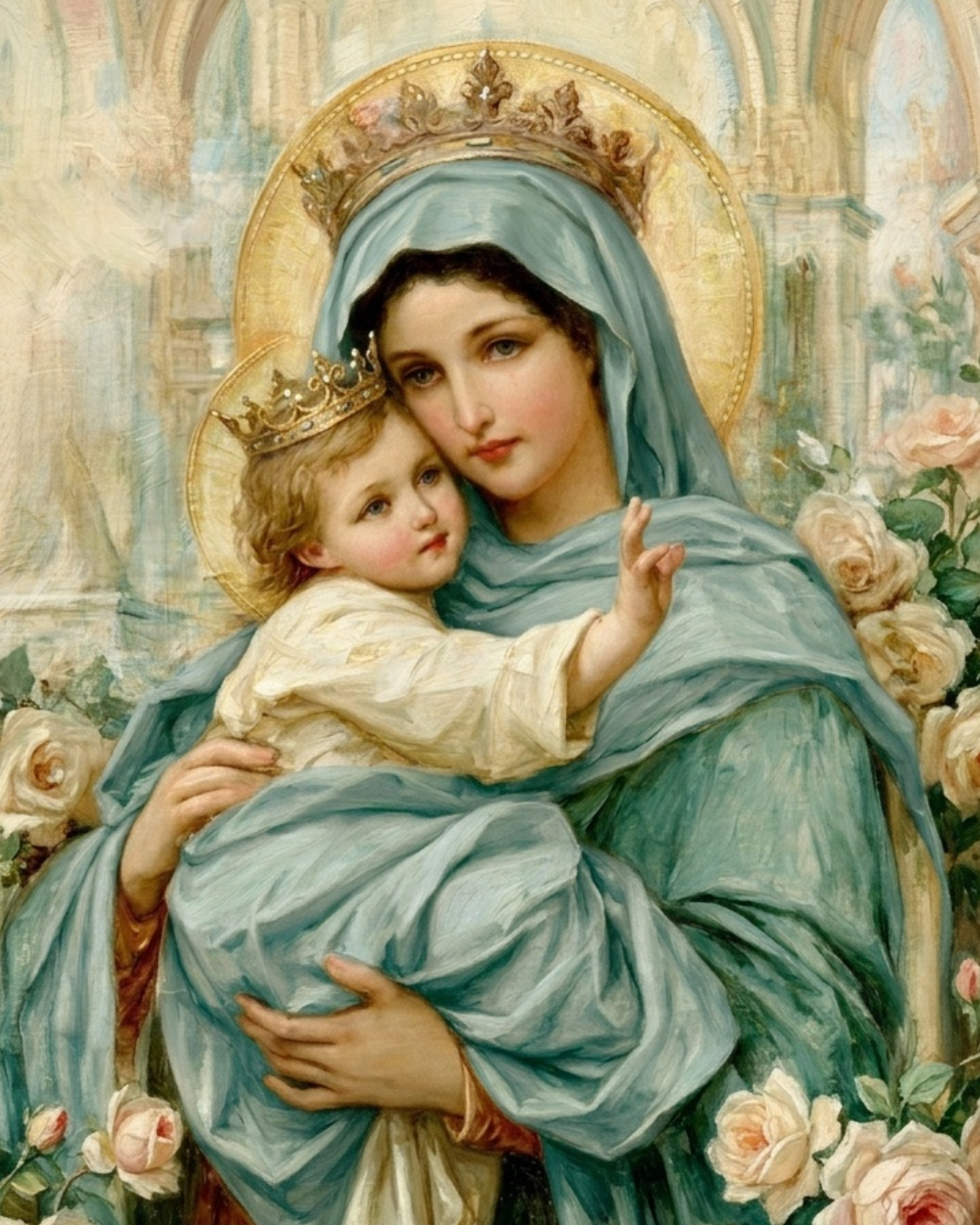 Marian Art - Mater Ecclesiae | Mother of the Church - acrylic frame