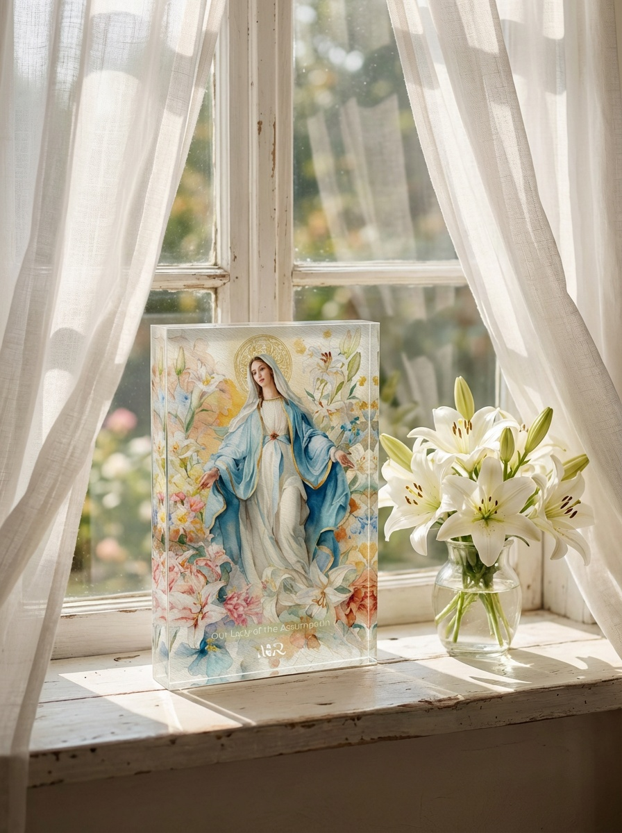 Marian Art - Our Lady of the Assumption - acrylic frame