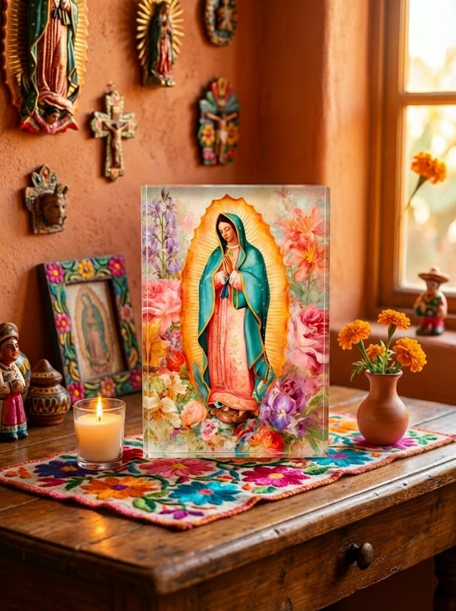 Marian Art - Our Lady of Guadalupe - acrylic frame