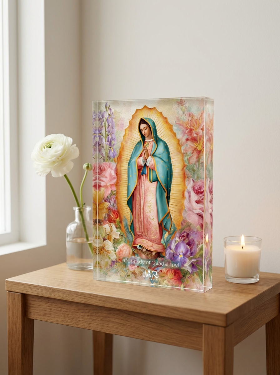 Marian Art - Our Lady of Guadalupe - acrylic frame