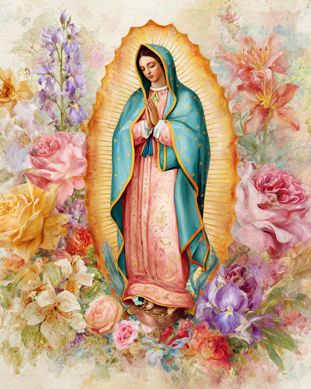 Marian Art - Our Lady of Guadalupe - acrylic frame
