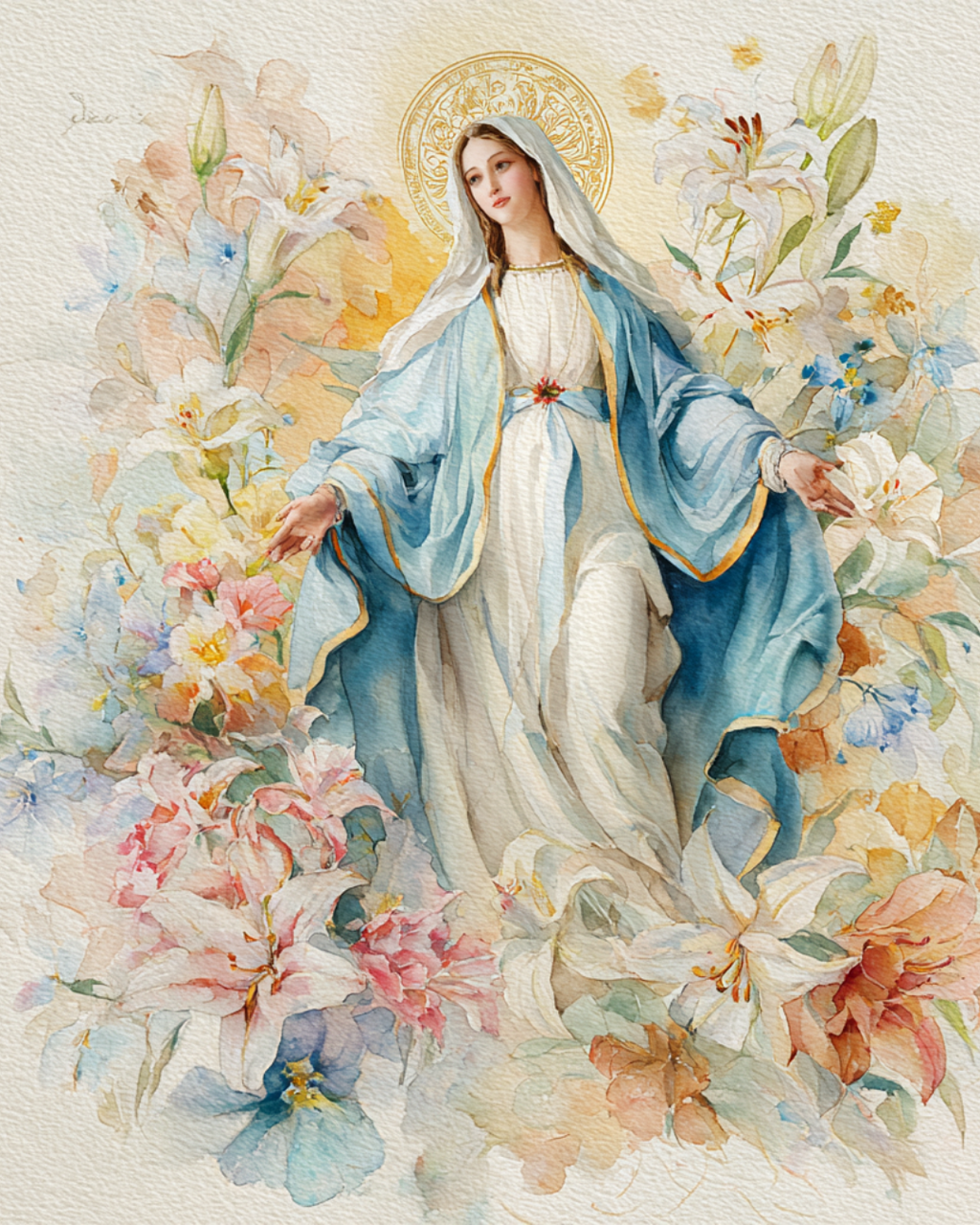 Marian Art - Our Lady of the Assumption - acrylic frame