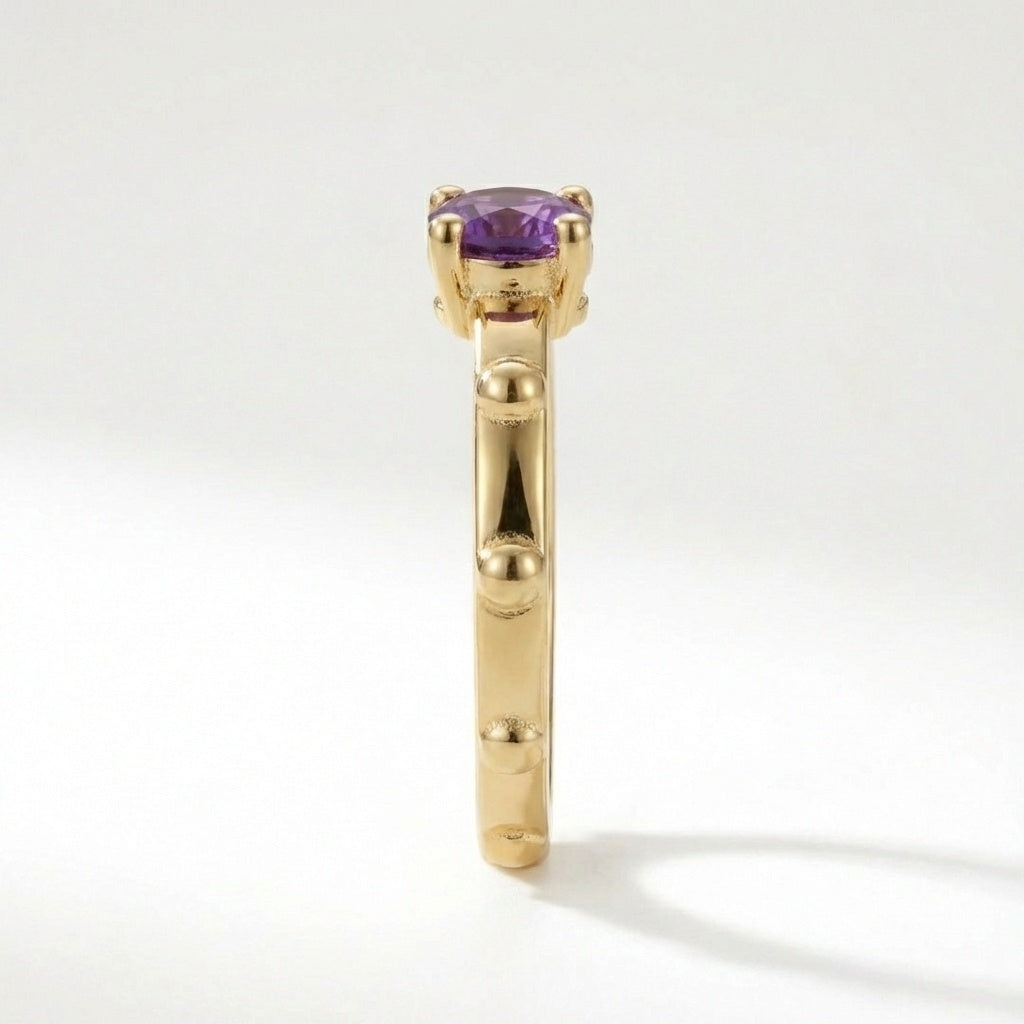 Amethyst February - Solitaire Birthstone Collection