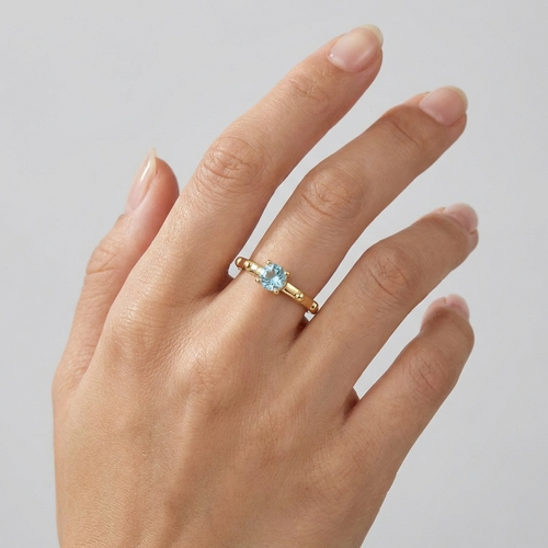 Aquamarine March - Solitaire Birthstone Collection