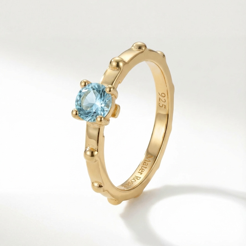 Aquamarine March - Solitaire Birthstone Collection