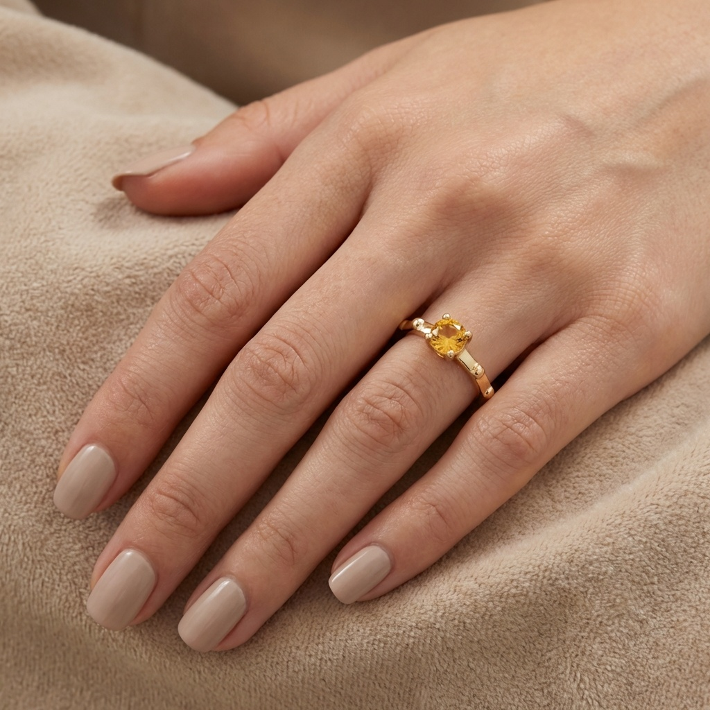 Citrine November - Solitaire Birthstone Collection