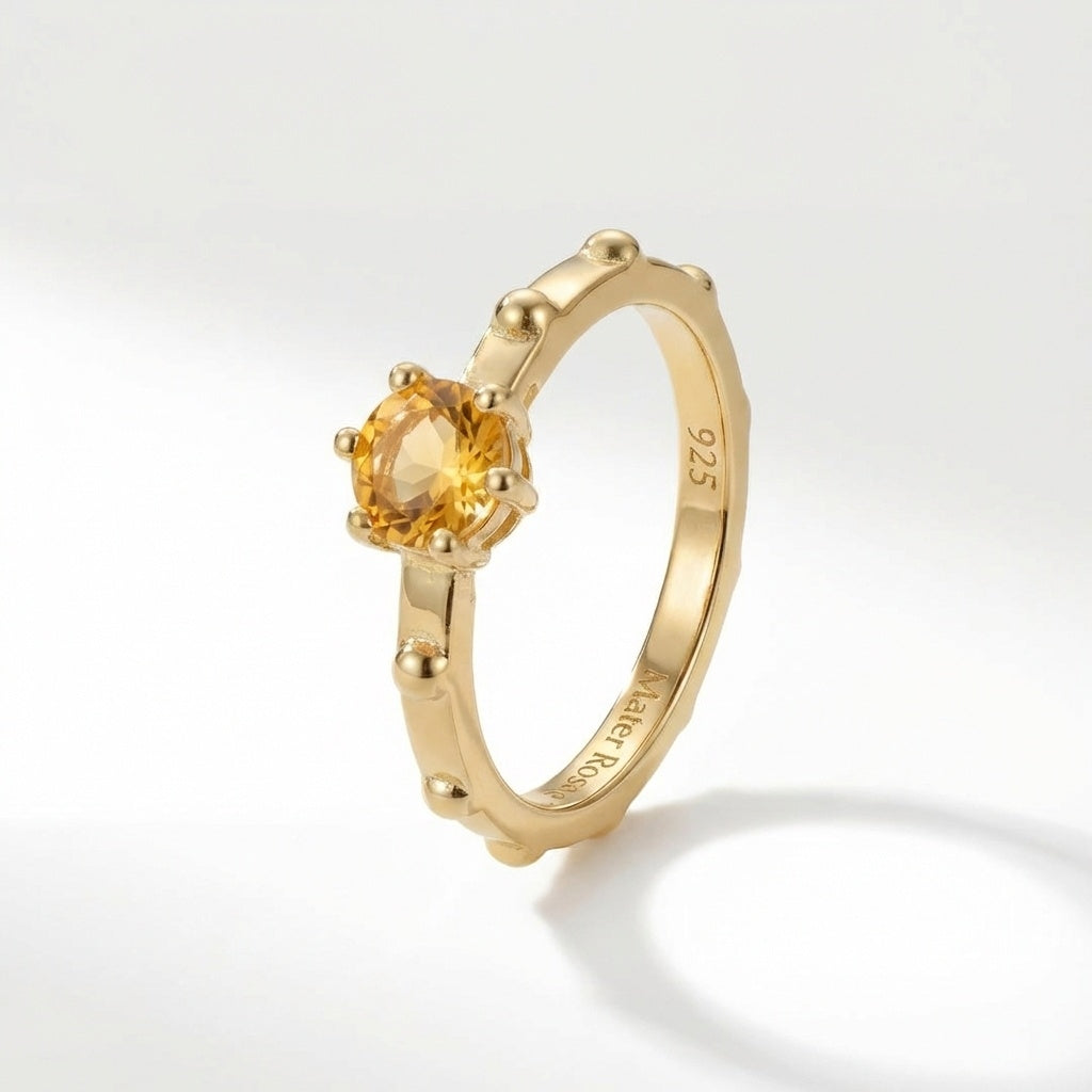 Citrine November - Solitaire Birthstone Collection