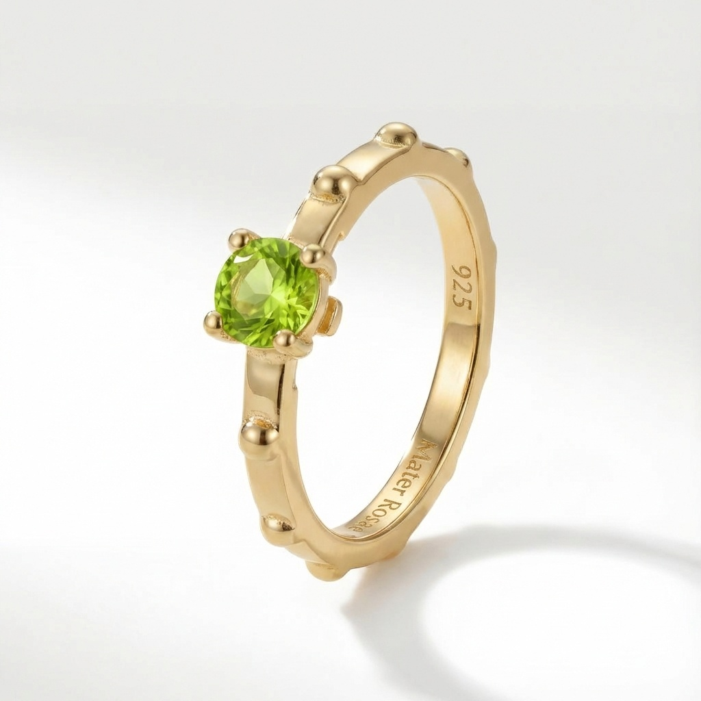 Peridot August - Solitaire Birthstone Collection