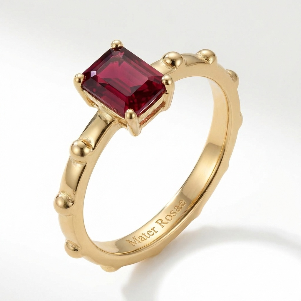 Ruby July - Solitaire Birthstone Collection