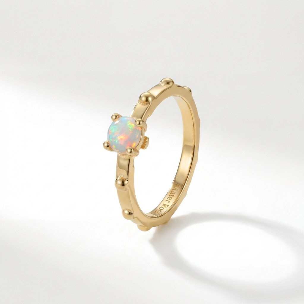 Opal October - Solitaire Birthstone Collection