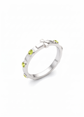 The Assunta Ring - Rhodium-plated Sterling Silver