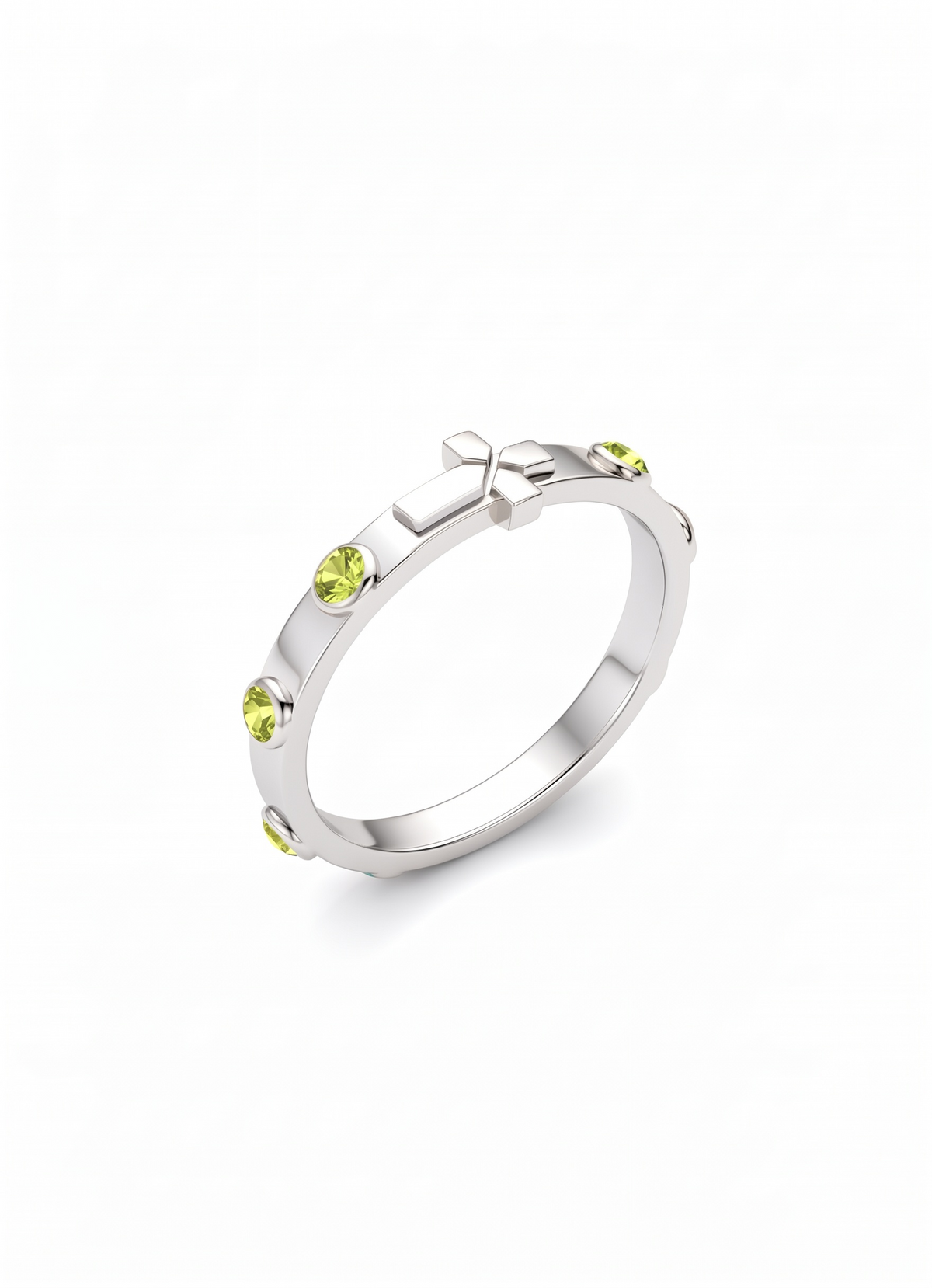 The Assunta Ring - Rhodium-plated Sterling Silver