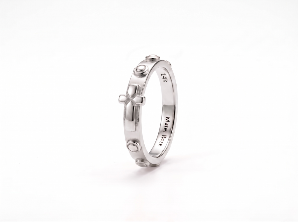 The Classic Ring — 14k Solid White Gold