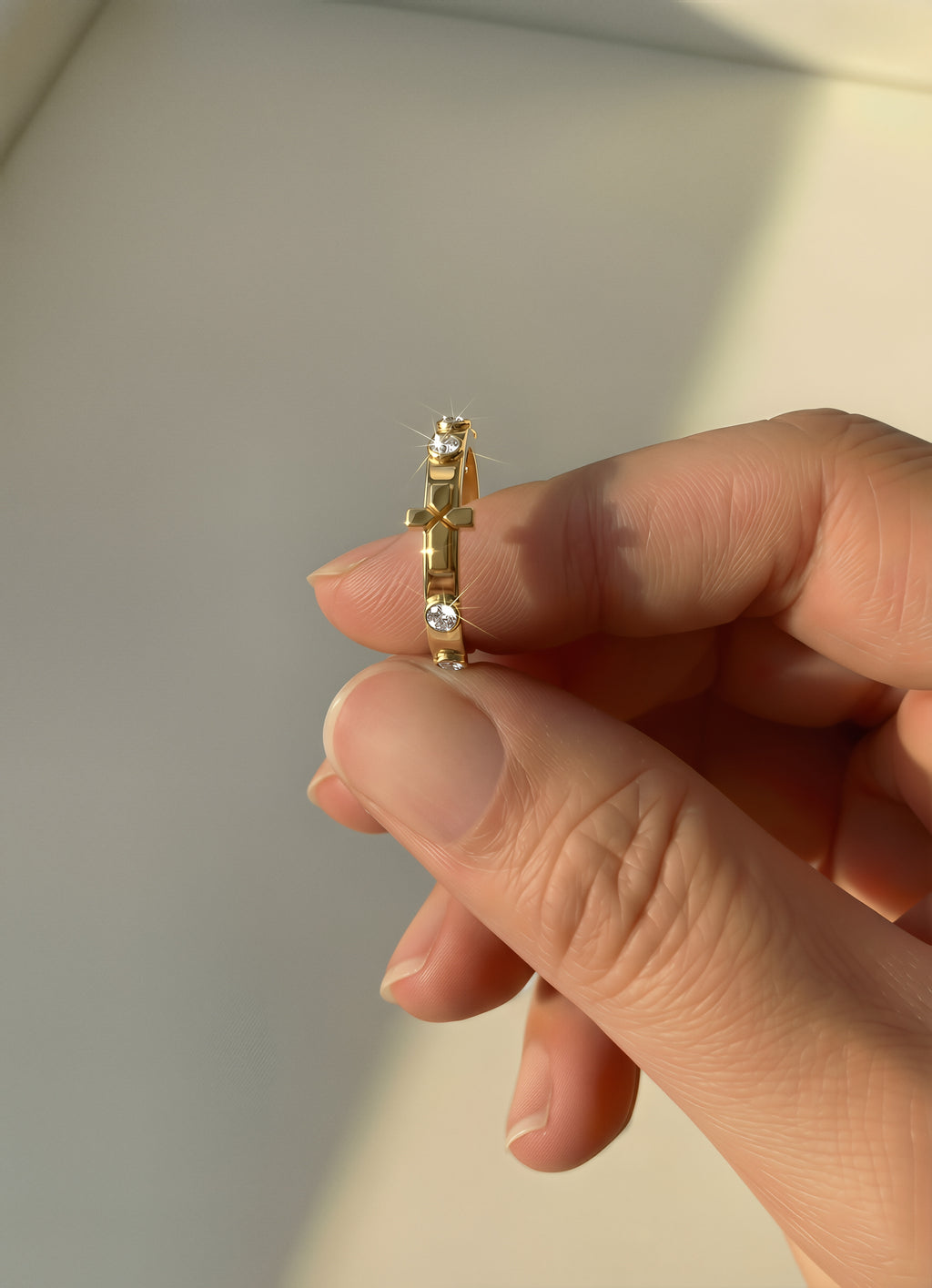 The Classic Ring with diamonds — 14k Solid Gold