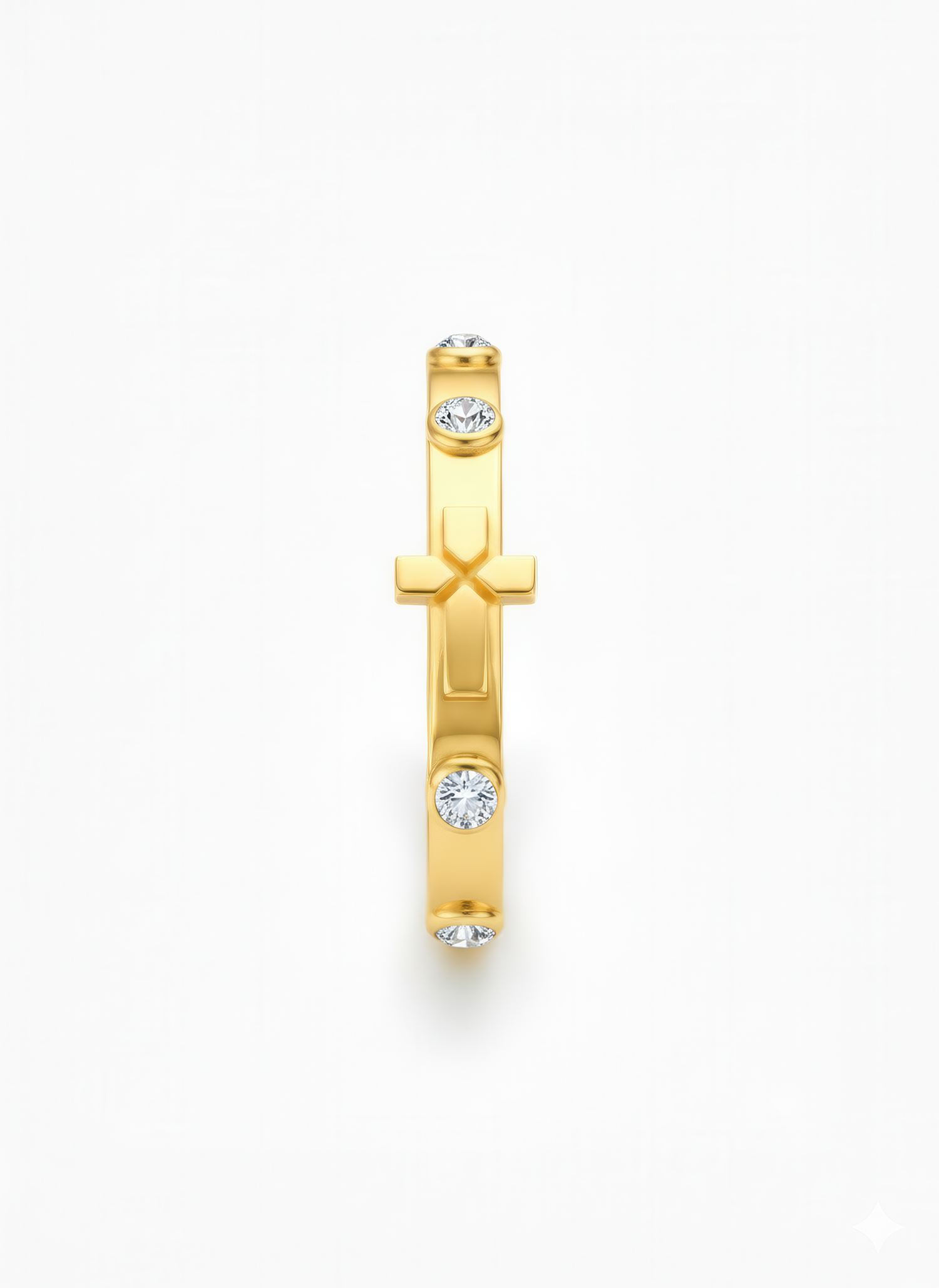 The Classic Ring with diamonds — 14k Solid Gold