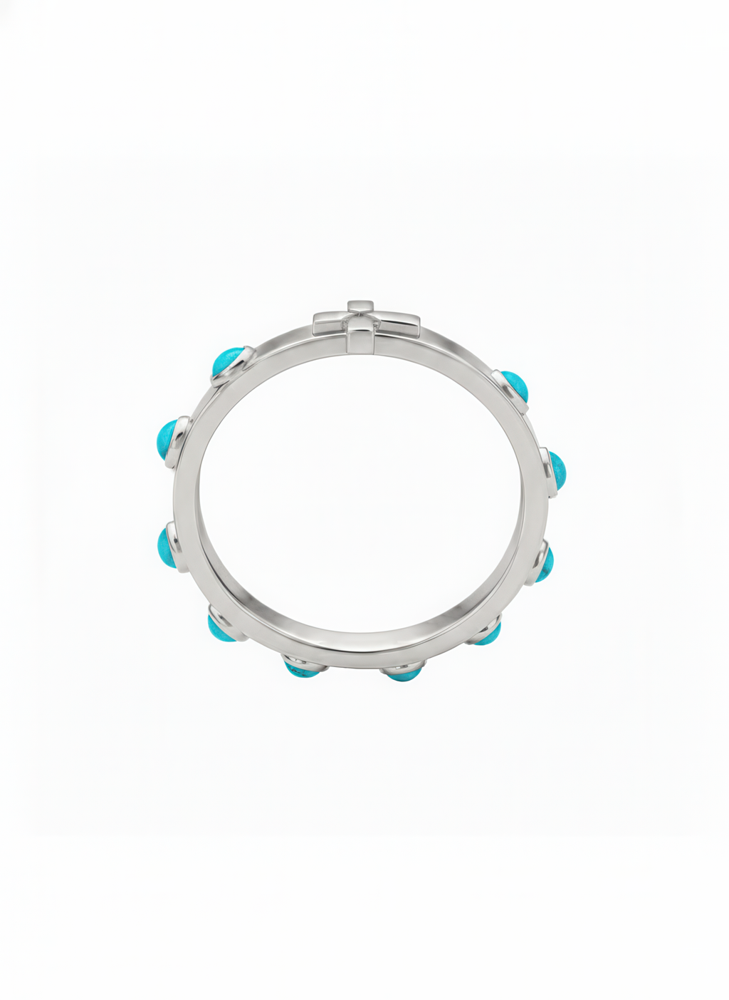 The Guadalupe Ring - Rhodium covered sterling silver