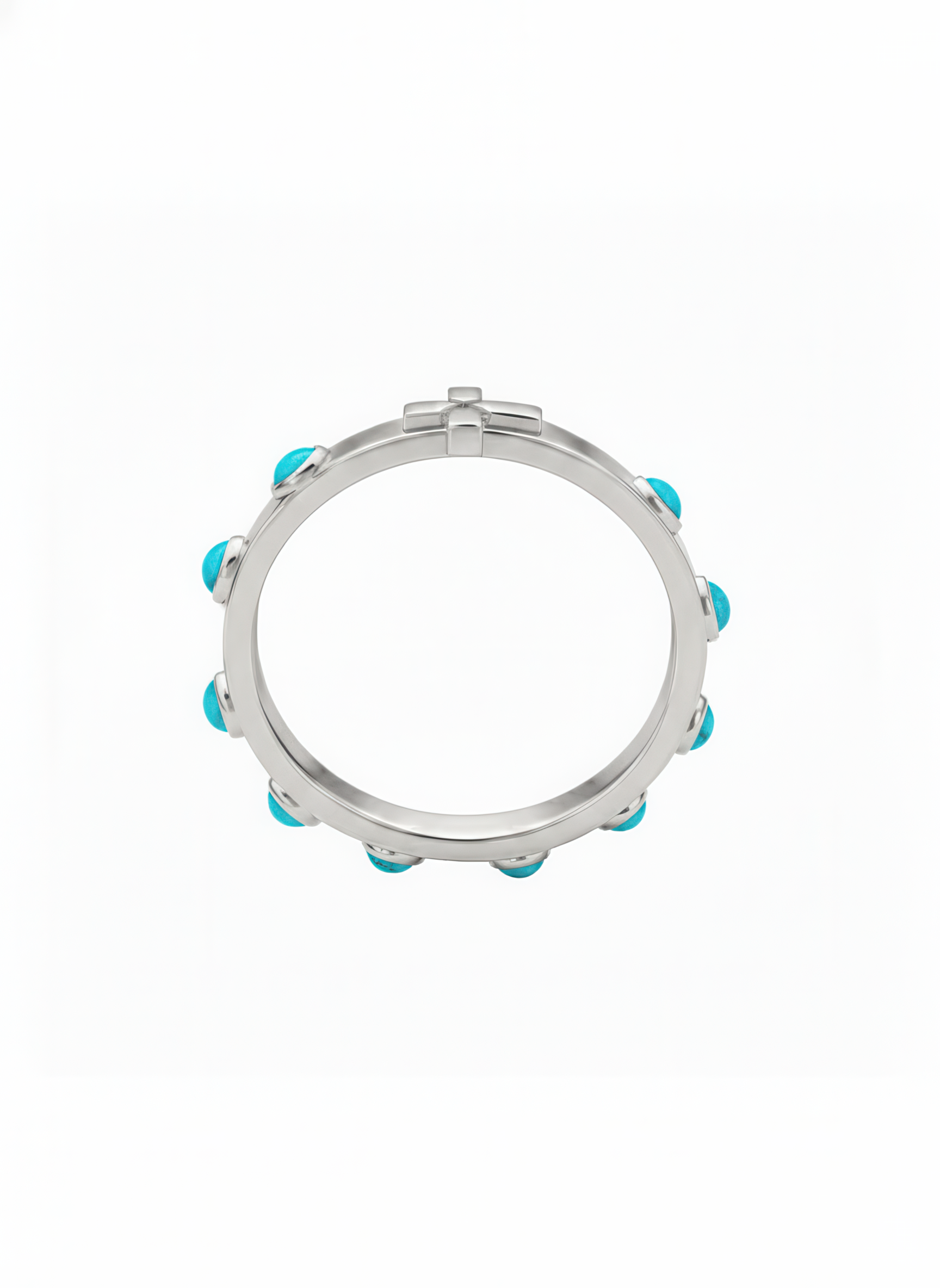 The Guadalupe Ring - Rhodium covered sterling silver