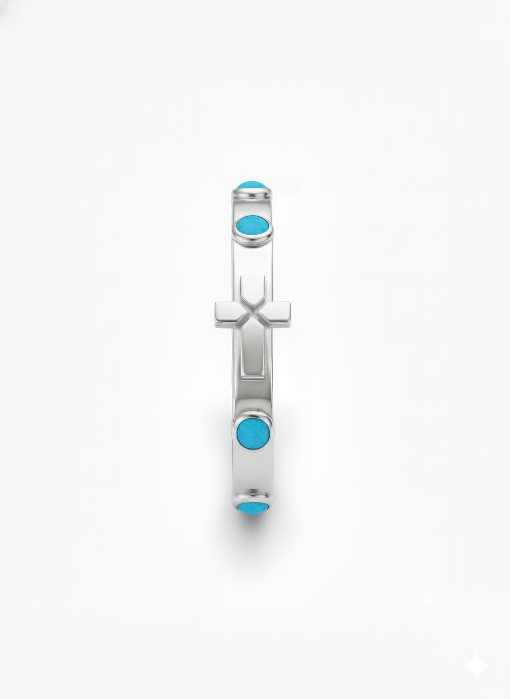 The Guadalupe Ring - Rhodium covered sterling silver