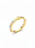 The Immaculate Ring - 14k Gold Vermeil and Immaculate Blue