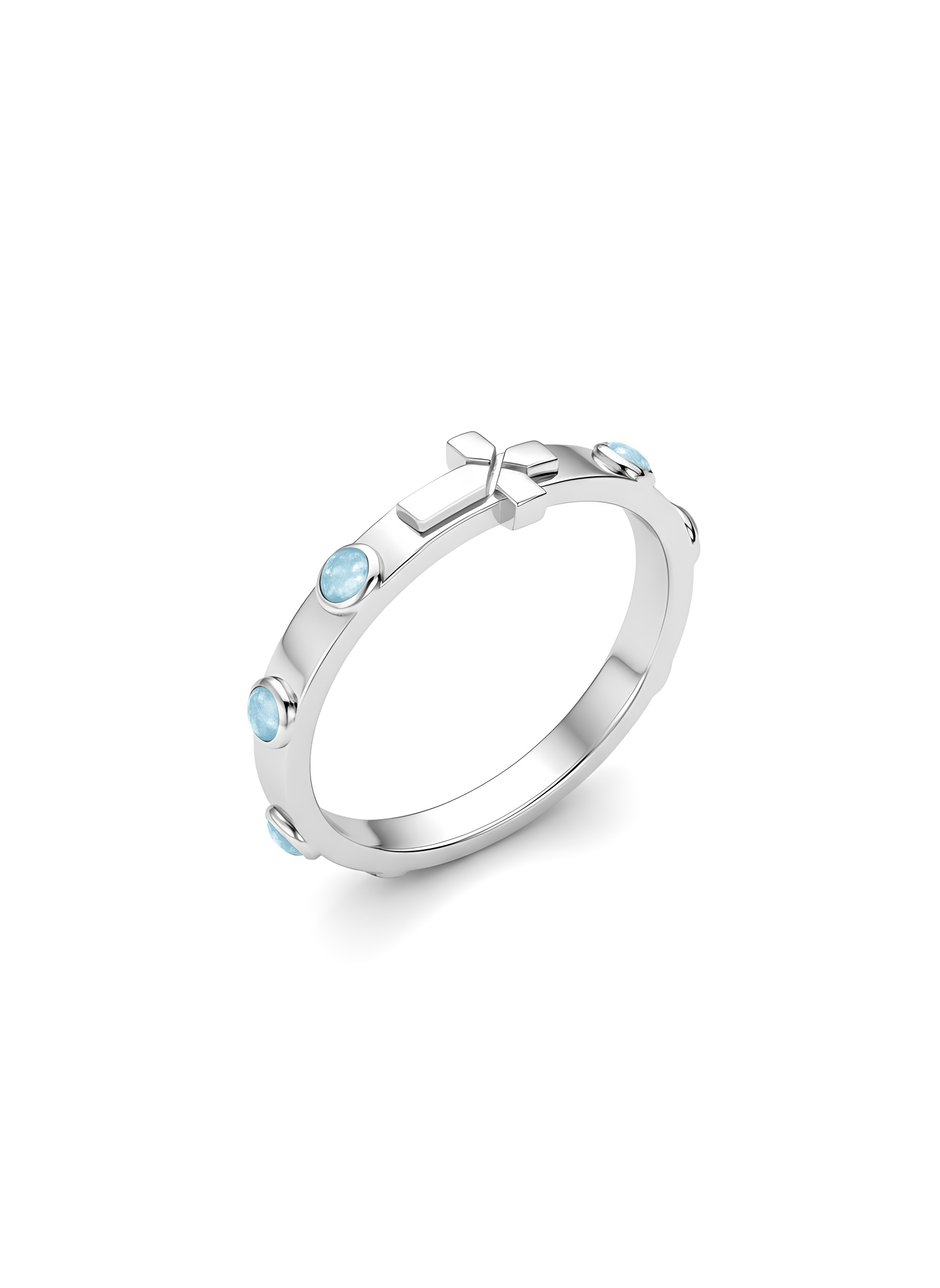 The Immaculate Ring - Rhodium covered Sterling Silver