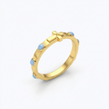 The Lourdes Ring - 14k Gold Vermeil