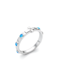 The Rosaria Ring - Rhodium-plated Sterling Silver