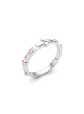 The Sacred Heart Ring - Rhodium-covered sterling silver